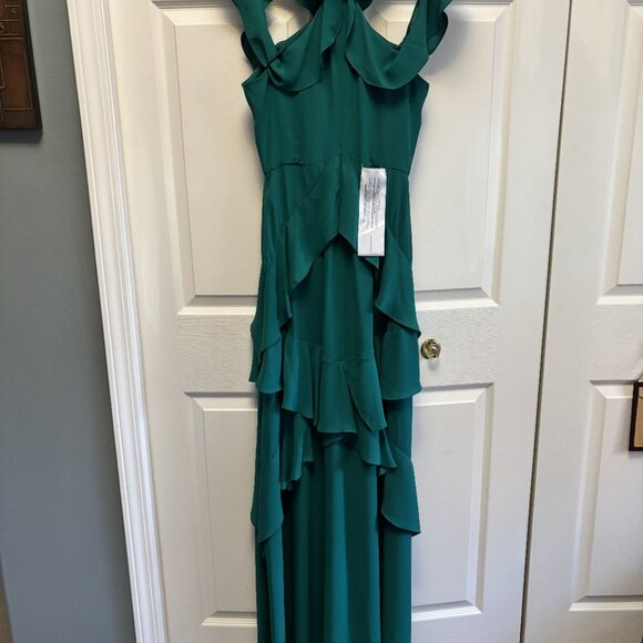 NWT Green Formal Maxi Dress, Size 6 by BCBG Maxazria - Picture 5 of 5